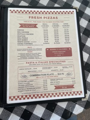 Menu photo 3 Nonna’s Pizzeria and Pub Sturtevant, WI