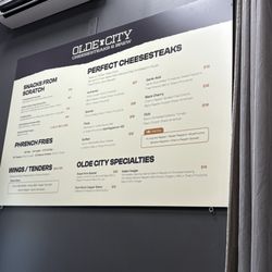 Olde City - Menu 11/2025