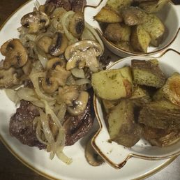 16 oz. Ribeye wtih double House Baked Potatoes