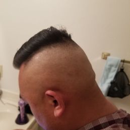 He aked for a 0 low fade.... my brother came back with a slippery smooth baby butt for a head. I've never seen a "low fade" so high... He aked for a 0 low fade.... my brother came back with a slippery smooth baby butt for a head. I've never seen a "low fade" so high...