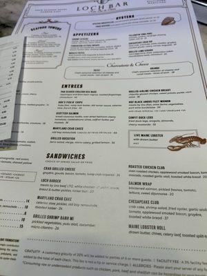 Menu photo 3 Loch Bar Baltimore, MD