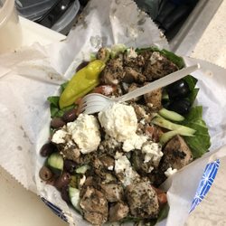 On the Street Pitas - I got the souvlaki rice bowl !!