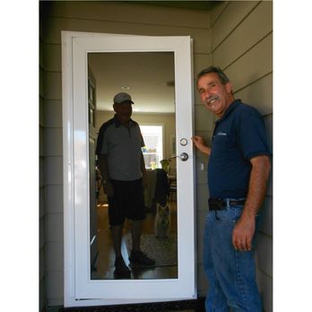 All Screens - "Seriously, This is a Security Door with a stainless steel grill" Note the deadbolt and locking handle - Door Sales/Installation Near Me - Santa Rosa, California