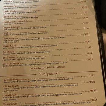 Namaste - Menu - Indian Near Me - Gambrills, Maryland