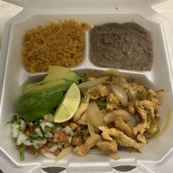 Taqueria Allende - Chicken fajita plate. Tortillas, not shown, were delicious!