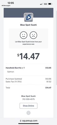 Blue spot sushi by null