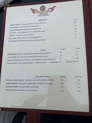 Menu photo 3 Fisherman's Wharf Restaurant Lubec, ME Menu photo 3 Fisherman's Wharf Restaurant Lubec, ME