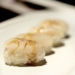 Sushi Masa - "Scallop nigiri" both our faves. Super fresh & so delicately delicious. A must order OuiOui :)..
