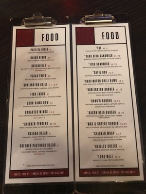 Menu photo 1 The Burlington League Omaha, NE