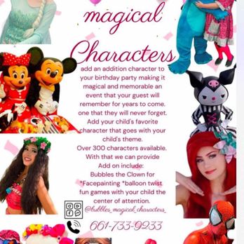 Magical Characters - Princesses superheroes clowns Facepainting balloon twisting and games - DJs Near Me Magical Characters - Princesses superheroes clowns Facepainting balloon twisting and games - DJs Near Me