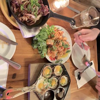 Boda - I love the Crispy Squid,Kanom-Krok Quail Eggs, and Grilled Local Squid - Thai Near Me - Portland, Maine Boda - I love the Crispy Squid,Kanom-Krok Quail Eggs, and Grilled Local Squid - Thai Near Me - Portland, Maine