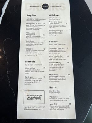 Menu photo 3 360 Brunch House Fort Worth, TX