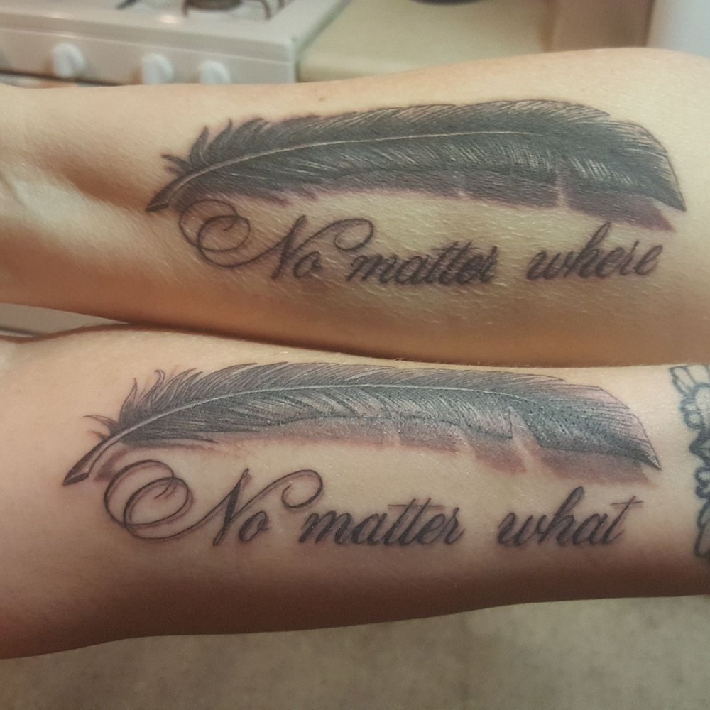 I came from The Bay Area to get a tatto with my best friend who lives near Mesa, AZ. Randy did an amazing job. We love our tats! I came from The Bay Area to get a tatto with my best friend who lives near Mesa, AZ. Randy did an amazing job. We love our tats!