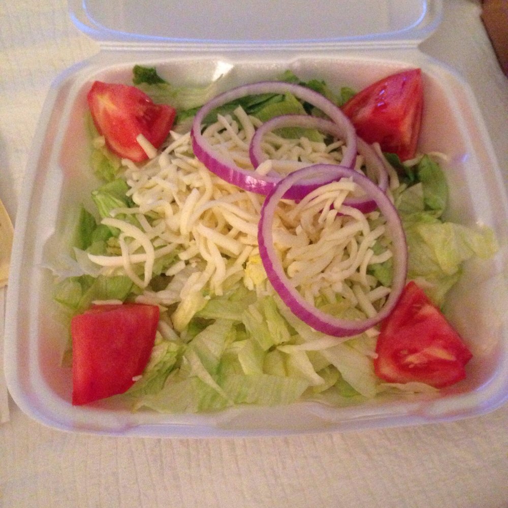 Pizza Roma - This is apparently their 'chef' salad. It's ice berg lettuce, three pieces of onion, 4 quarters of tomato???? - Pizza Near Me - Cleveland, Ohio Pizza Roma - This is apparently their 'chef' salad. It's ice berg lettuce, three pieces of onion, 4 quarters of tomato???? - Pizza Near Me - Cleveland, Ohio