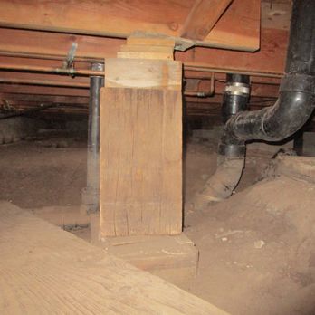 Aspen Home Inspections - Crawlspace conditions. Improper added supports identified. - Home Inspectors Near Me - Flagstaff, Arizona Aspen Home Inspections - Crawlspace conditions. Improper added supports identified. - Home Inspectors Near Me - Flagstaff, Arizona