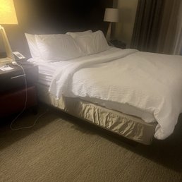 This is their idea of making a bed.