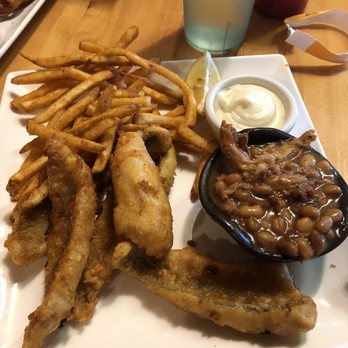 Timber Charlies - Fried perch-wow!  Beans-wow!! - American Near Me - Newberry, Michigan