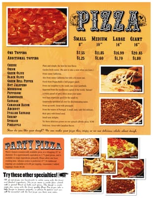 Menu photo 8 Poppa Rollo's Pizza Waco, TX