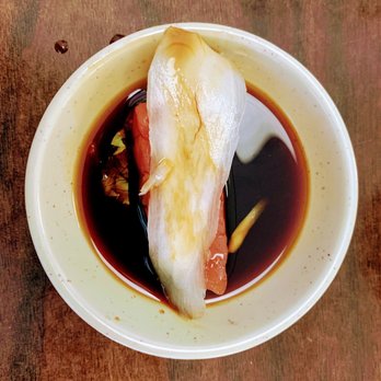 Akagi Restaurant - Tuna and soy sauce with ginger on top - Japanese Near Me - San Bruno, California