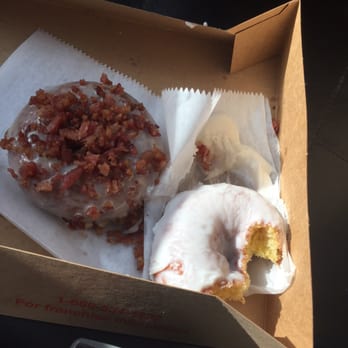 Duck Donuts - One vanilla and one maple bacon - Donuts Near Me - Virginia Beach, Virginia