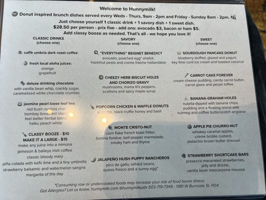 Menu photo 8 HunnyMilk Portland, OR