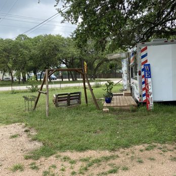 Hitched Barber Shop - Love the trailer set up! - Barbers Near Me - Wimberley, Texas