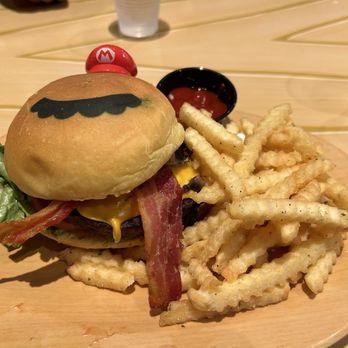 Toadstool Cafe - Mario Burger ~ $16.99 - Cafes Near Me - Universal City, California Toadstool Cafe - Mario Burger ~ $16.99 - Cafes Near Me - Universal City, California