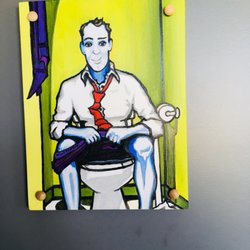 Côte-du-Sud - Bathroom signs