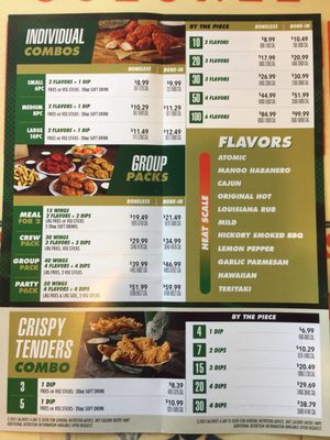 Menu photo 3 Wingstop Escondido, CA