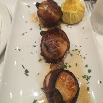 Atlantic Fish - bacon-wrapped scallops - Seafood Near Me - Boston, Massachusetts