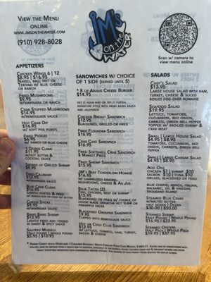 Menu photo 2 JM's On The Water Surf City, NC Menu photo 2 JM's On The Water Surf City, NC