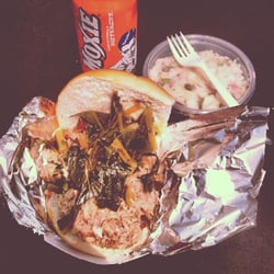Greenway Sandwich, Potato Side, & Moxie Soda