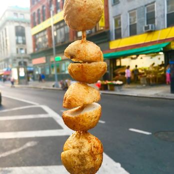Kill It Then Grill It - Edited photo. Fish balls. $1.25. Spice added. Meh - Food Trucks Near Me