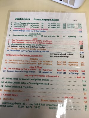 Menu photo 4 Ratana's Hilo, HI Menu photo 4 Ratana's Hilo, HI