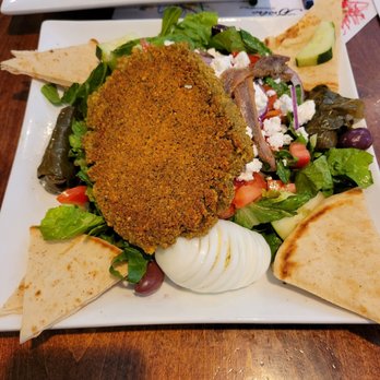 The Bistro At Haddonfield - Greek Salad with Falafel added. LOVE LOVE LOVE this salad. - American Near Me - Haddonfield, New Jersey