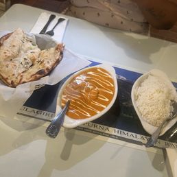 Chicken Tikka Masala Garlic Naan Chicken Tikka Masala Garlic Naan