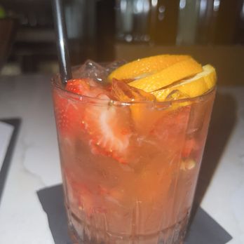 Fogo de Chão - strawberry hibiscus CAIPIRINHA - Brazilian Near Me - Providence, Rhode Island