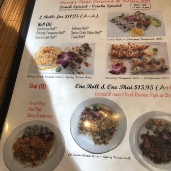 Dang's Thai Cuisine & Sushi Bar - Menu - Thai Near Me - Hailey, Idaho
