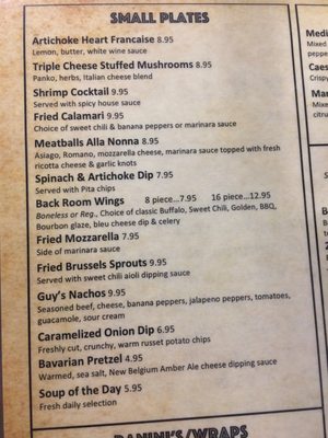 Menu photo 6 The Back Room Bar And Grill Agawam, MA Menu photo 6 The Back Room Bar And Grill Agawam, MA