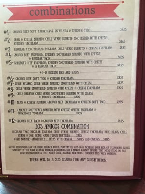 Menu photo 3 Los 4 Amigos Payson, UT