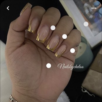 Nancy's Nail Spa - Exact picture I showed him I wanted the tip like this !!!! Horrid work and I will never come back here. - Massage Near Me - Front Royal, Virginia