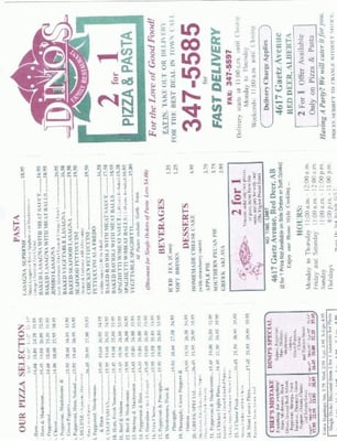 Menu photo 4 Dino's Red Deer, AB