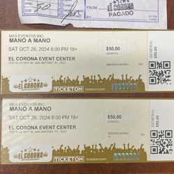 El Corona Event Center - Tickets