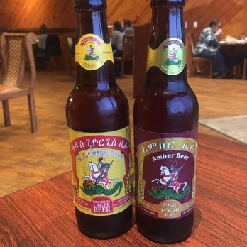 Lemat - Trying out some Ethiopian beer! Both are delicious! - Ethiopian Near Me - Berkeley, California