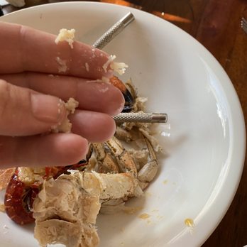The Crab Shack - Just yuck. Couldn't even find any meat to make a pile with.  It was literally all the consistency of mashed potatoes or grits. - Seafood Near Me - Lebanon, Tennessee