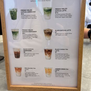 Constance Tea & Matcha - Menu - Coffee & Tea Near Me - San Francisco, California