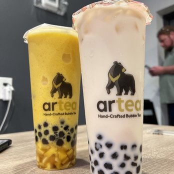 Artea - Large Winter Melon Latte, Mango Passion Fruit Slush - Bubble Tea Near Me - San Antonio, Texas