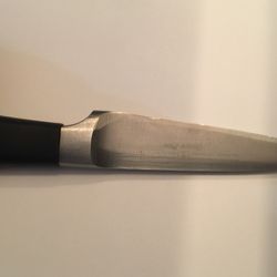 Photo of Mike & Son Sharpening Service - Brooklyn, NY, US. Wusthof paring knife is chipped and jagged now.