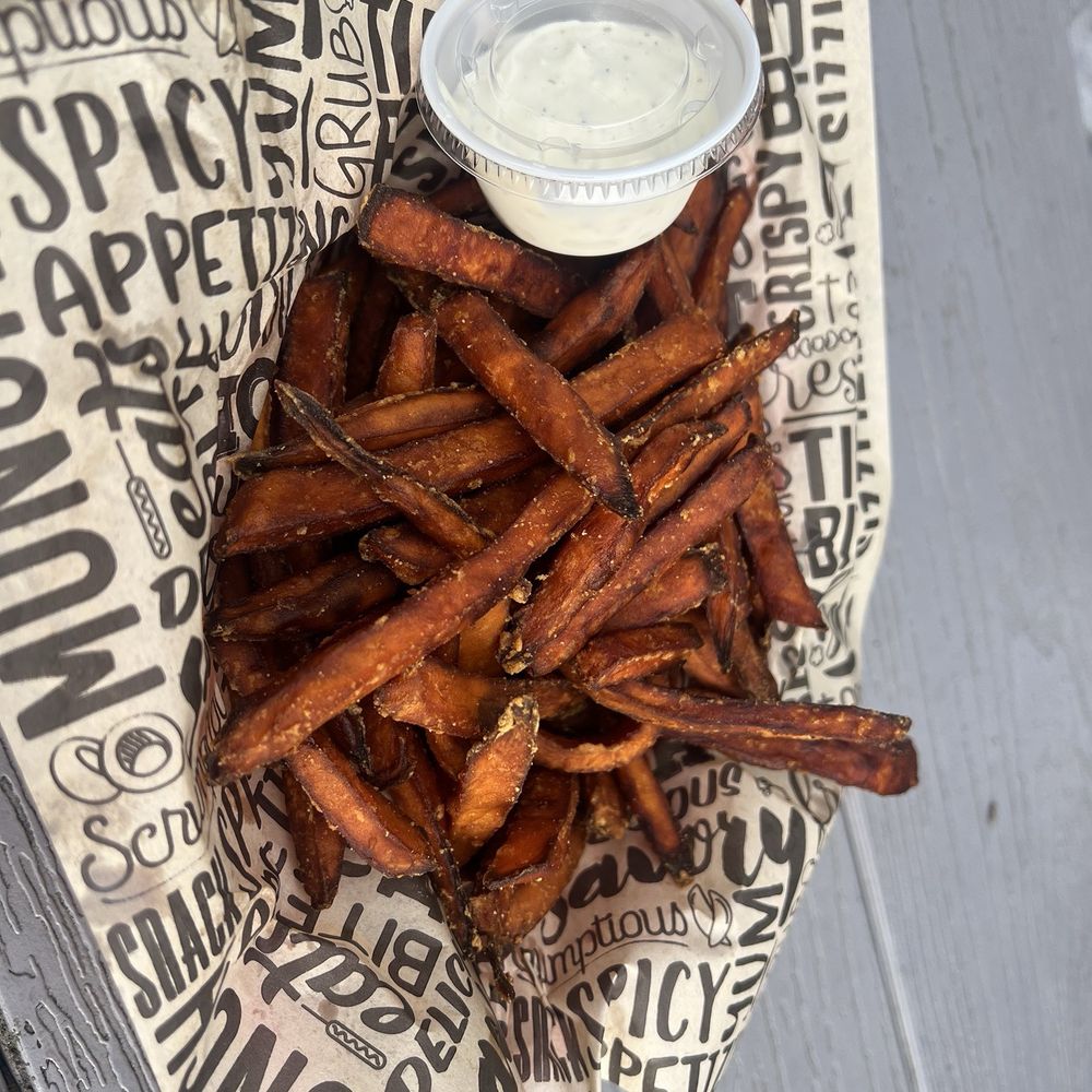 The Backyard - sweet potato fries - American Near Me - Seabrook, Texas The Backyard - sweet potato fries - American Near Me - Seabrook, Texas