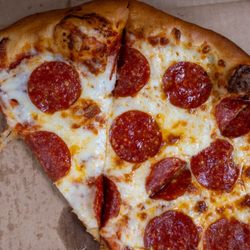 Guys with Eats at The Ridge Deli - Hand tossed pizza made for you!!